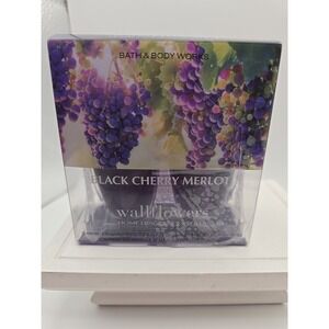 Bath & Body Works BLACK CHERRY MERLOT Wallflowers Refills 2 Pack  | New READ